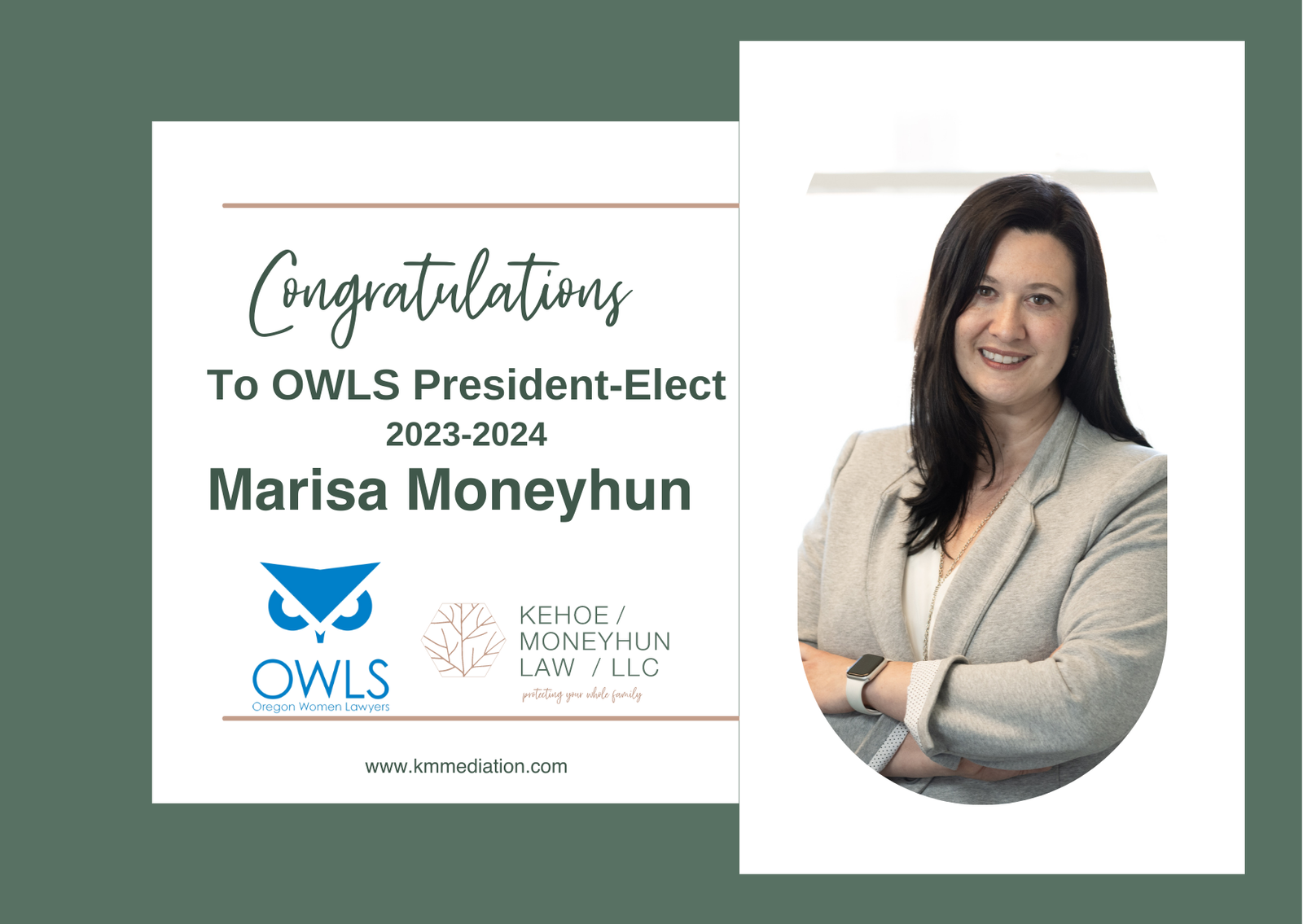 Marisa Moneyhun President-elect of Oregon Women Lawyers